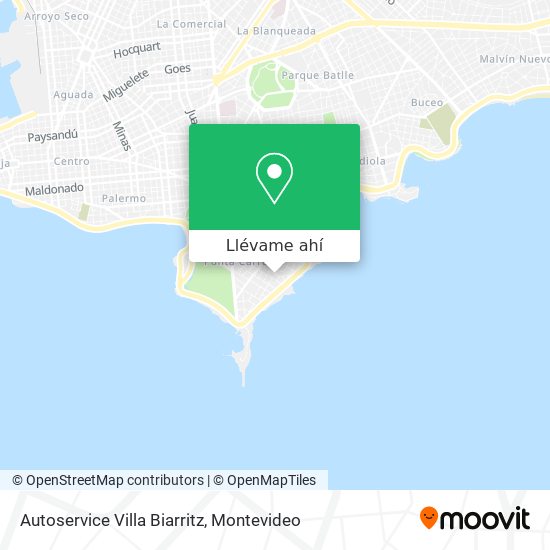 Mapa de Autoservice Villa Biarritz