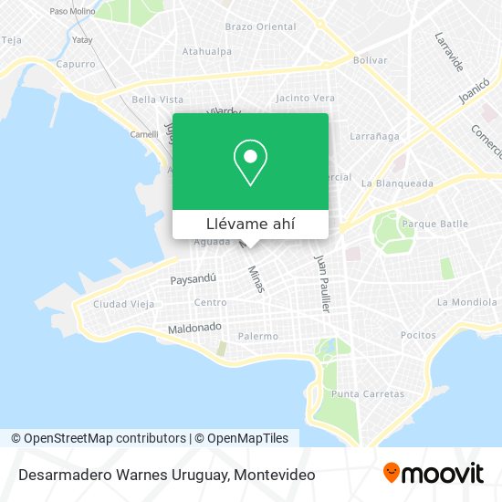Mapa de Desarmadero Warnes Uruguay