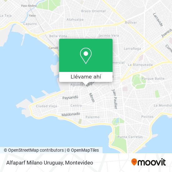 Mapa de Alfaparf Milano Uruguay