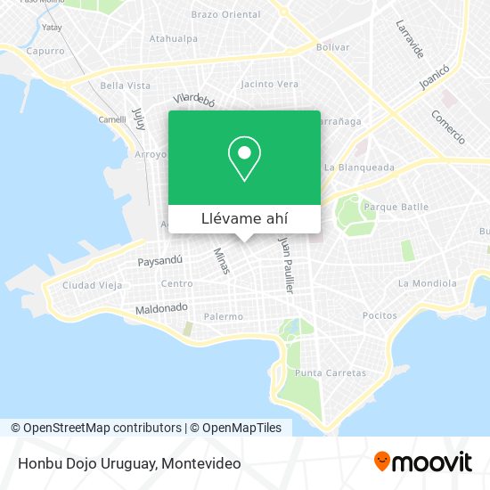 Mapa de Honbu Dojo Uruguay