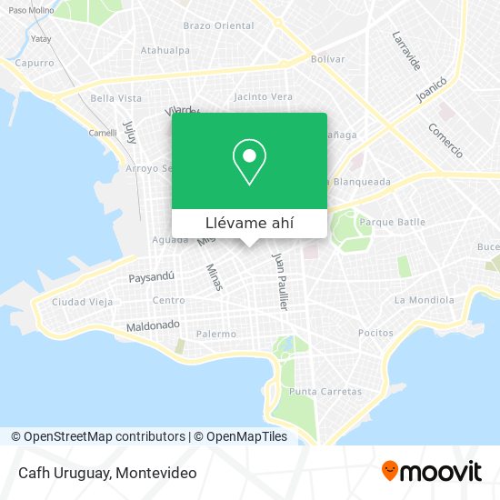 Mapa de Cafh Uruguay