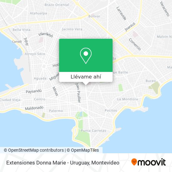Mapa de Extensiones Donna Marie - Uruguay