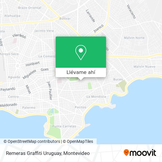 Mapa de Remeras Graffiti Uruguay