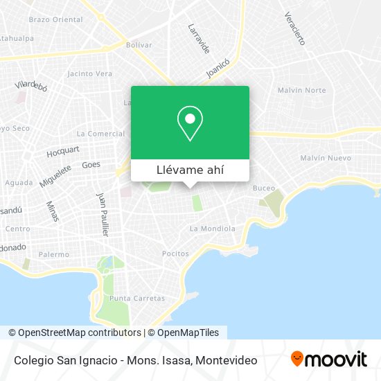 Mapa de Colegio San Ignacio - Mons. Isasa