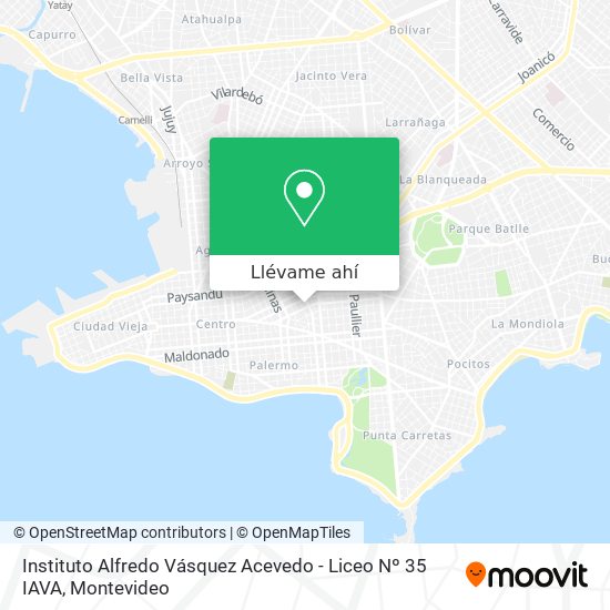 Mapa de Instituto Alfredo Vásquez Acevedo - Liceo Nº 35 IAVA