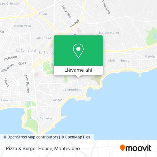 Mapa de Pizza & Burger House