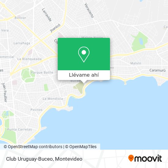 Mapa de Club Uruguay-Buceo