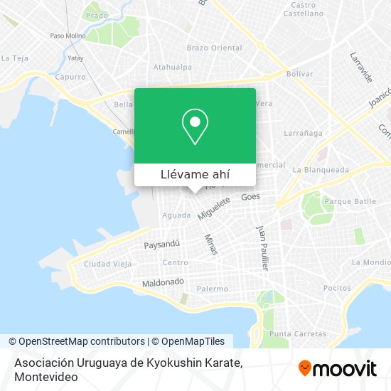 Mapa de Asociación Uruguaya de Kyokushin Karate