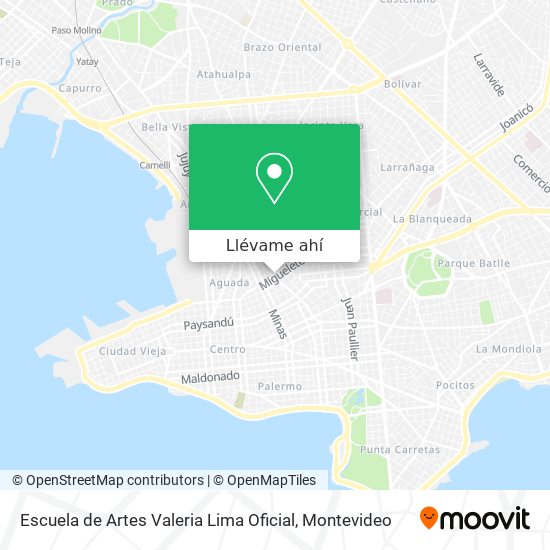 Mapa de Escuela de Artes Valeria Lima Oficial