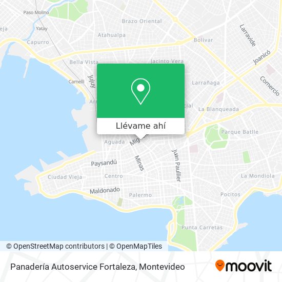 Mapa de Panadería Autoservice Fortaleza