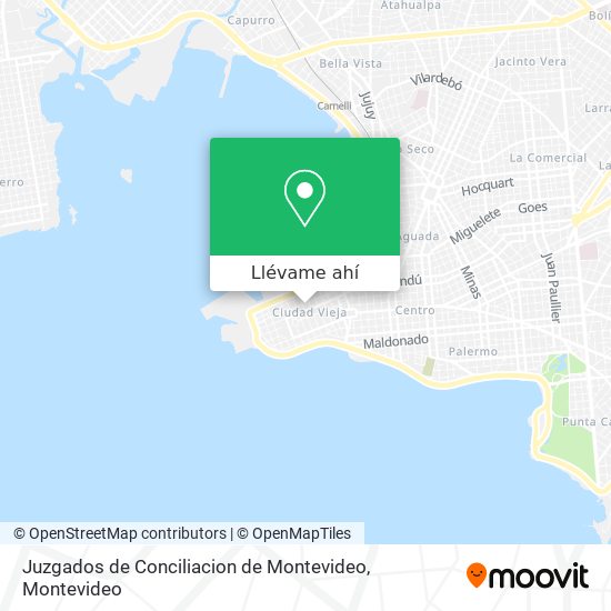 Mapa de Juzgados de Conciliacion de Montevideo