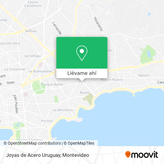 Mapa de Joyas de Acero Uruguay