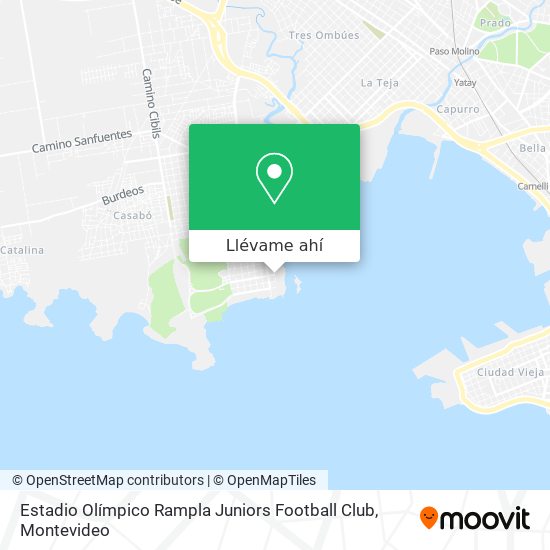 Mapa de Estadio Olímpico Rampla Juniors Football Club