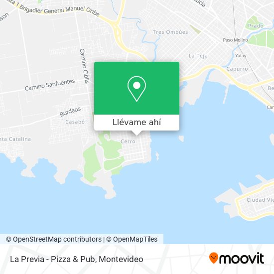 Mapa de La Previa - Pizza & Pub