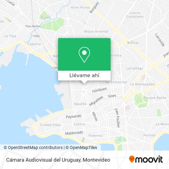 Mapa de Cámara Audiovisual del Uruguay