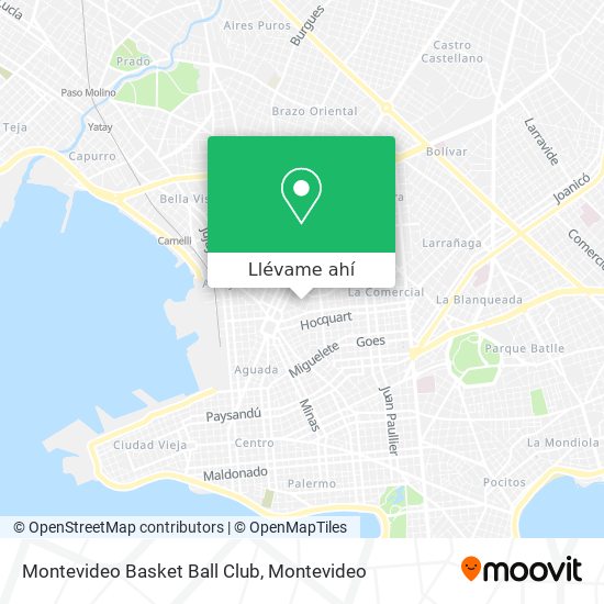 Mapa de Montevideo Basket Ball Club