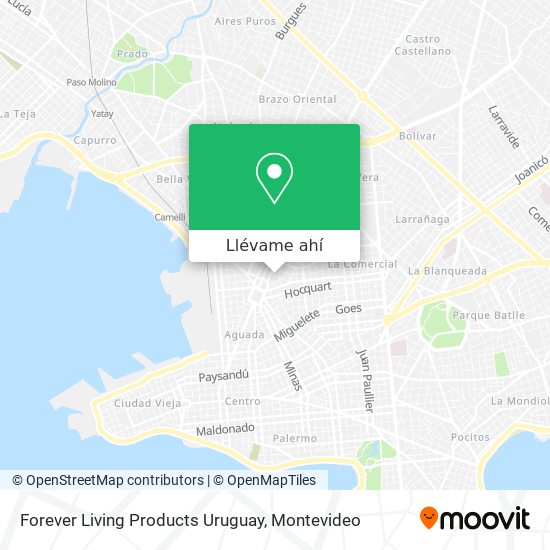 Mapa de Forever Living Products Uruguay