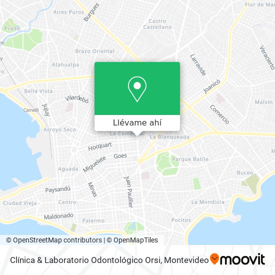 Mapa de Clínica & Laboratorio Odontológico Orsi