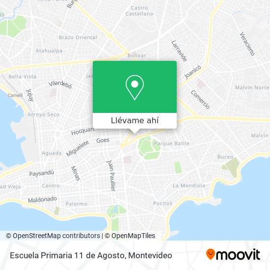 Mapa de Escuela Primaria 11 de Agosto