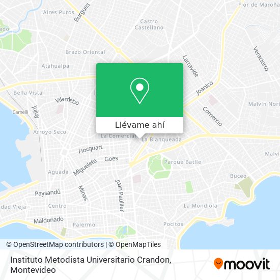 Mapa de Instituto Metodista Universitario Crandon