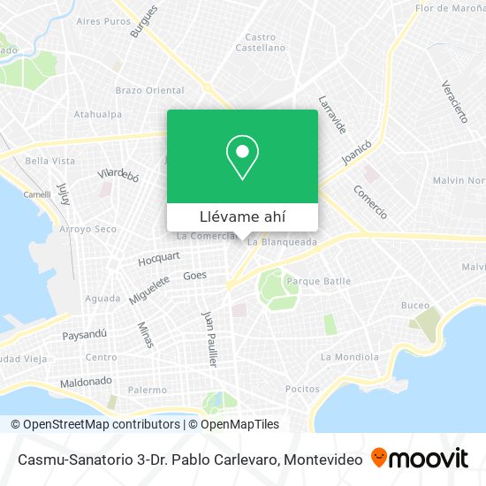 Mapa de Casmu-Sanatorio 3-Dr. Pablo Carlevaro