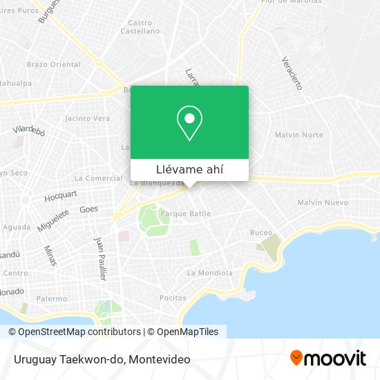 Mapa de Uruguay Taekwon-do