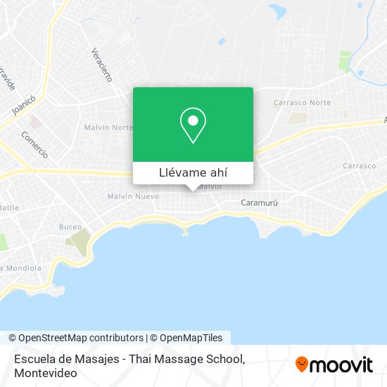 Mapa de Escuela de Masajes - Thai Massage School