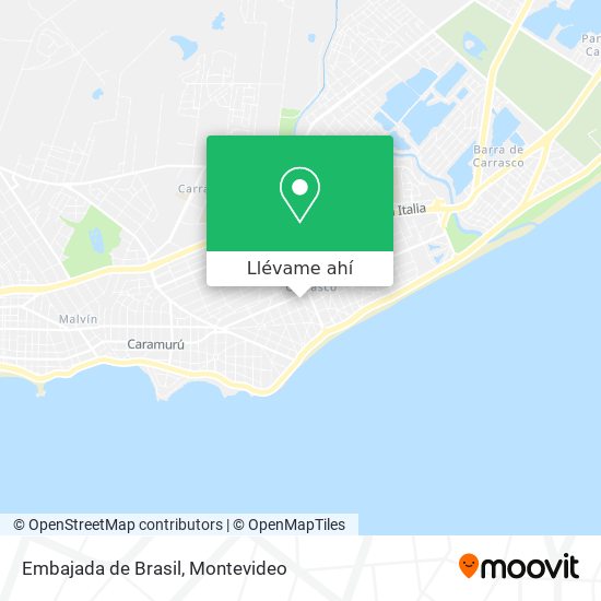 Mapa de Embajada de Brasil