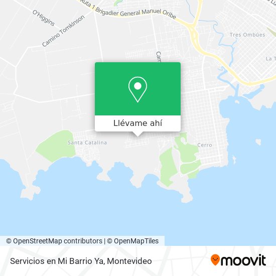 Mapa de Servicios en Mi Barrio Ya