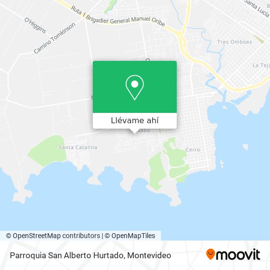 Mapa de Parroquia San Alberto Hurtado