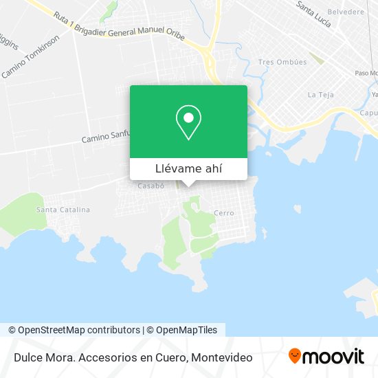 Mapa de Dulce Mora. Accesorios en Cuero