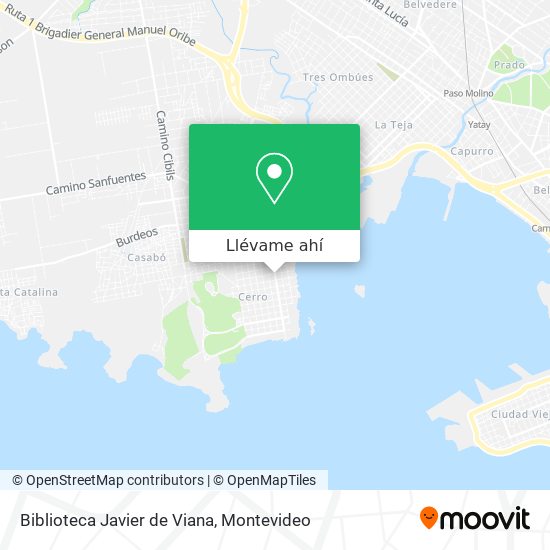 Mapa de Biblioteca Javier de Viana