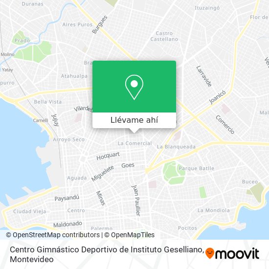 Mapa de Centro Gimnástico Deportivo de Instituto Geselliano