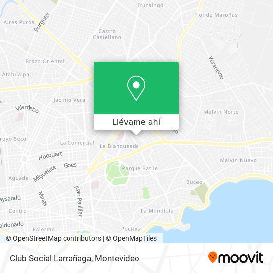 Mapa de Club Social Larrañaga
