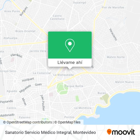 Mapa de Sanatorio Servicio Médico Integral
