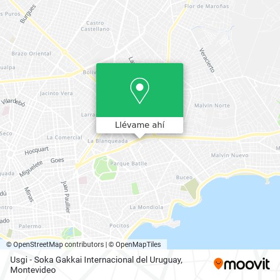 Mapa de Usgi - Soka Gakkai Internacional del Uruguay