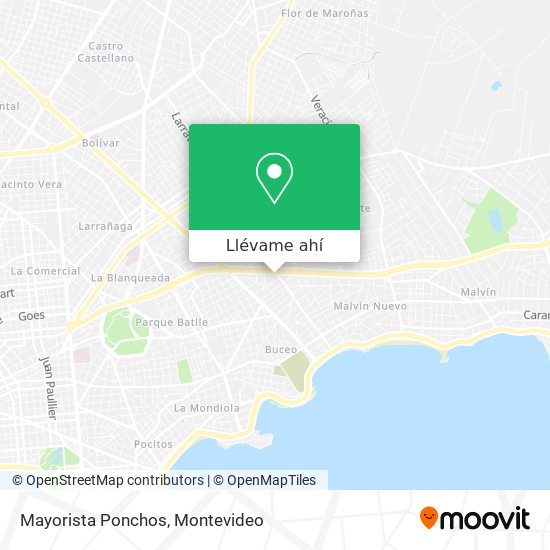 Mapa de Mayorista Ponchos
