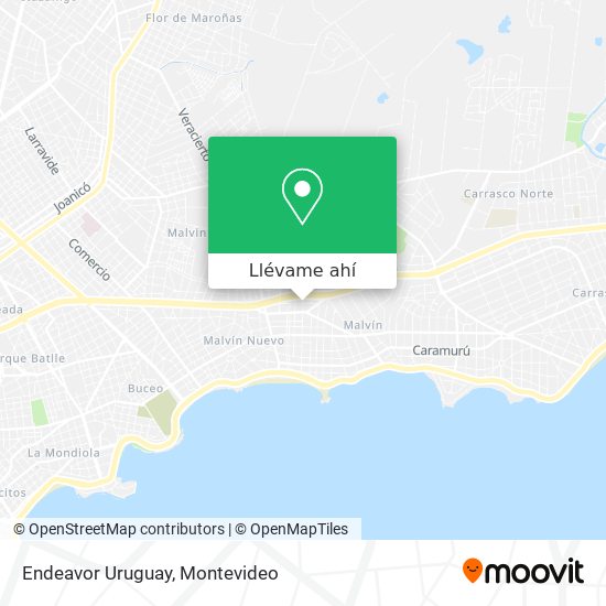 Mapa de Endeavor Uruguay