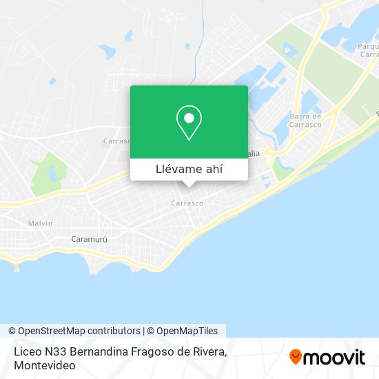 Mapa de Liceo N33 Bernandina Fragoso de Rivera