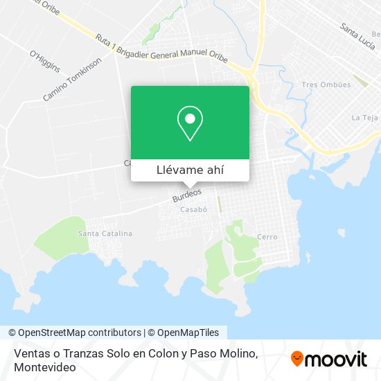 Mapa de Ventas o Tranzas Solo en Colon y Paso Molino