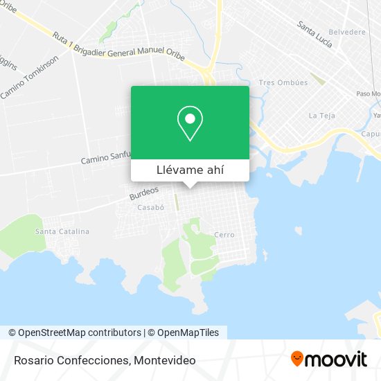 Mapa de Rosario Confecciones