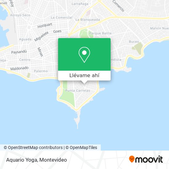 Mapa de Aquario Yoga