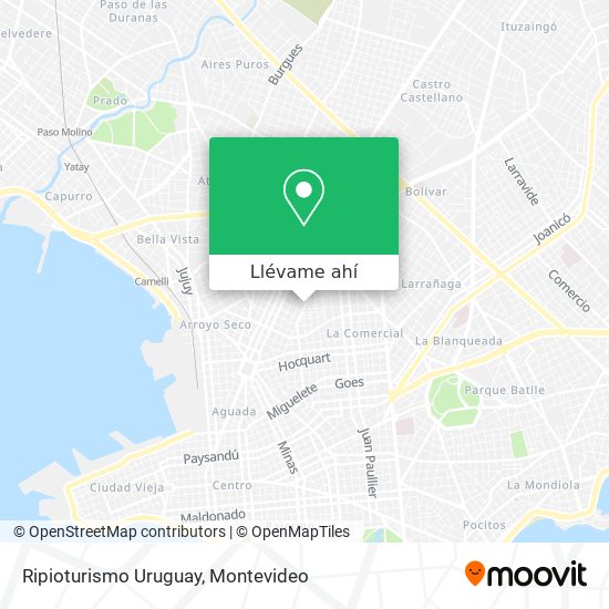 Mapa de Ripioturismo Uruguay