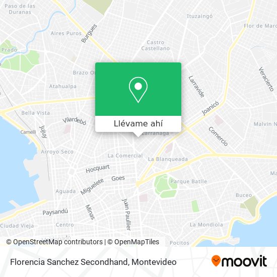 Mapa de Florencia Sanchez Secondhand