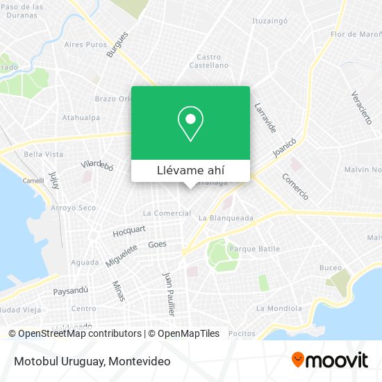 Mapa de Motobul Uruguay