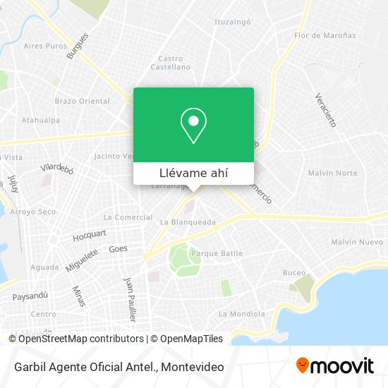 Mapa de Garbil Agente Oficial Antel.