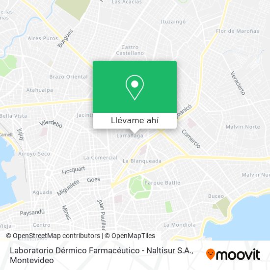 Mapa de Laboratorio Dérmico Farmacéutico - Naltisur S.A.