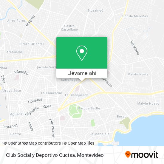 Mapa de Club Social y Deportivo Cuctsa