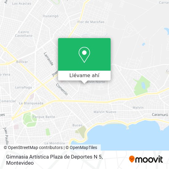Mapa de Gimnasia Artística Plaza de Deportes N 5