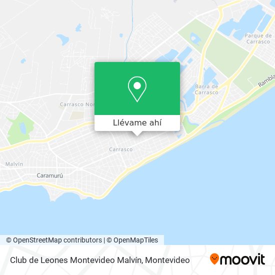 Mapa de Club de Leones Montevideo Malvín